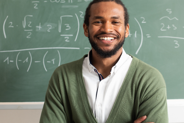 african male in math class